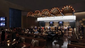 Rendering of Reno Arena View of VIP Lounge.